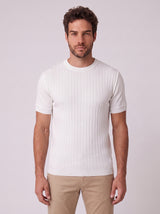 CAMISETA VERONA TRICO CANELADO BRANCO ZIGMA