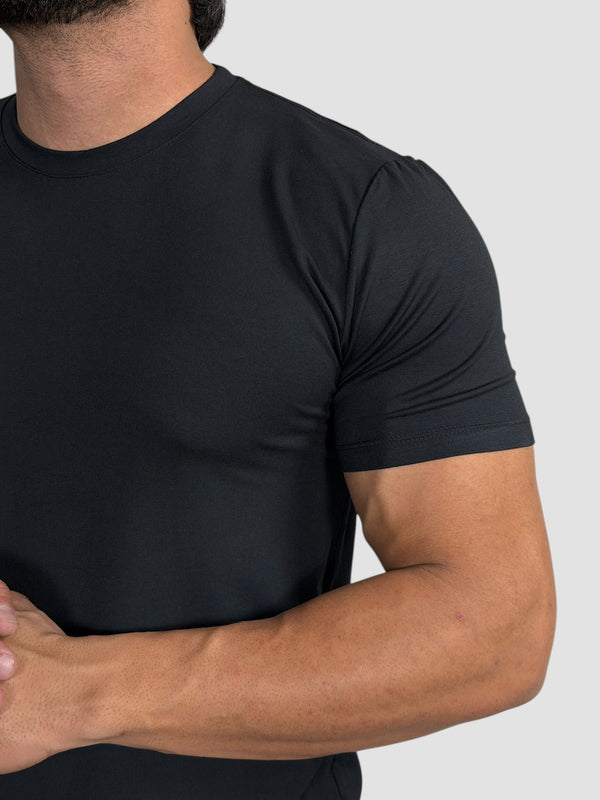 CAMISETA TECH MODAL PRETA ZIGMA