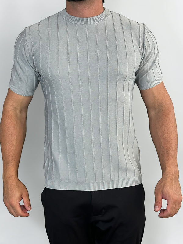 CAMISETA TRICOT RIVAGE CINZA ZIGMA