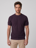 CAMISETA TRICOT KNIT VINHO ZIGMA