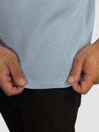 CAMISETA TRICO TEXTURE AZUL BB ZIGMA