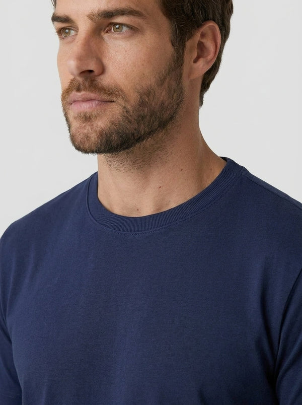 CAMISETA ESSENTIAL COTTON PREMIUM AZUL MARINHO ZIGMA