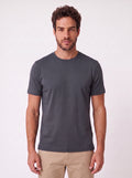 CAMISETA GIZA DUPLO ALGODAO EGIPCIO CHUMBO ZIGMA