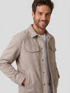 JAQUETA SUEDE SHERPA ASPEN OFF WHITE ZIGMA