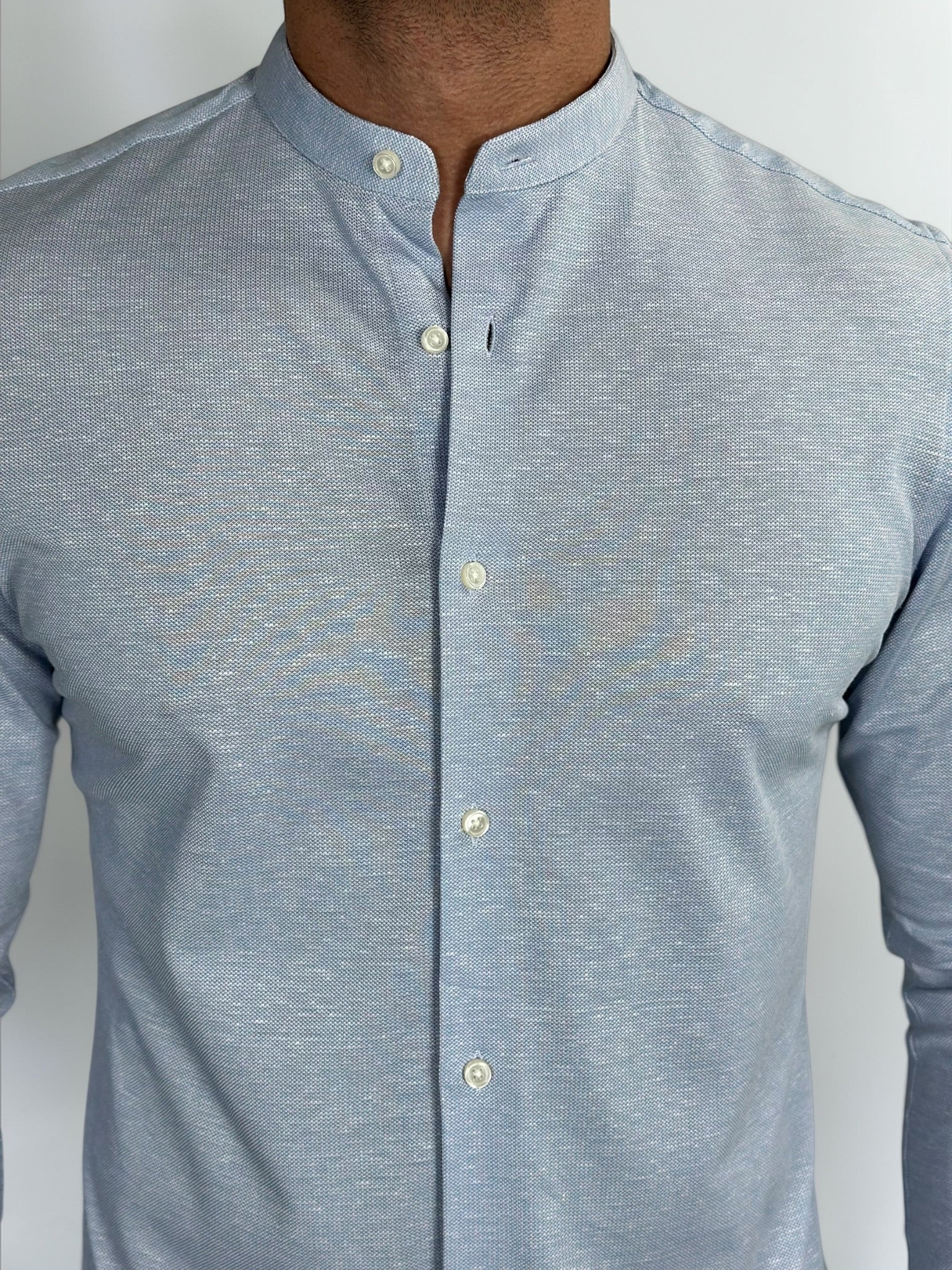 CAMISA M/L MANDARIN SERENITY ZIGMA