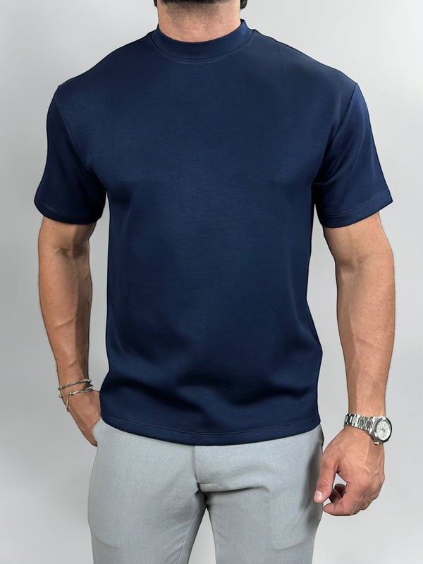 CAMISETA OVERSIZED VELLUTO SOFT AZUL MARINHO ZIGMA