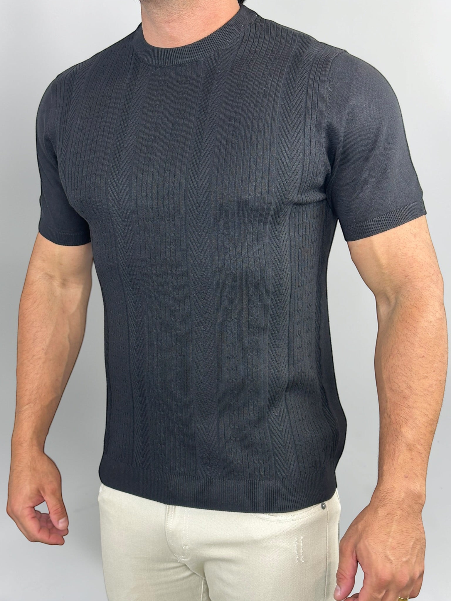 CAMISETA TRICOT MAJESTIC PRETO ZIGMA
