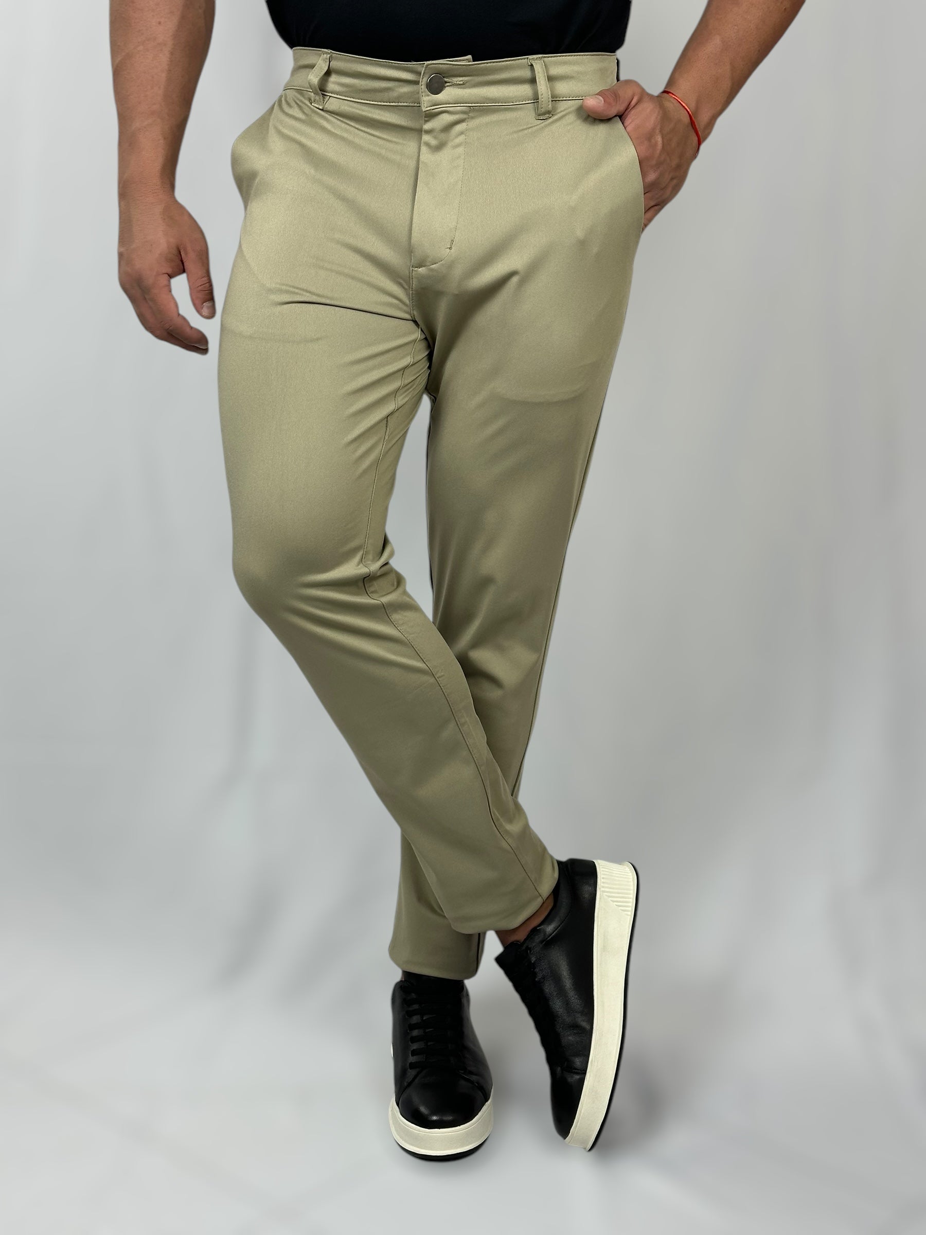 CALCA ALFTARIA OLDTECH FRANK KHAKI ZIGMA