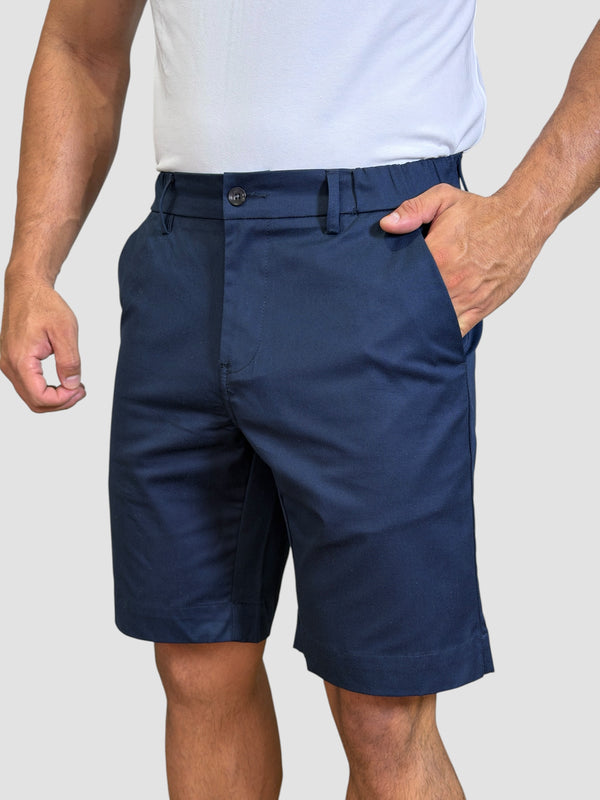 BERMUDA PORTOFINO SARJA STRETCH AZUL MARINHO ZIGMA