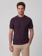 CAMISETA TRICOT KNIT VINHO ZIGMA
