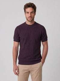 CAMISETA TRICOT KNIT VINHO ZIGMA