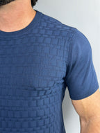 CAMISETA TRICOT VENEZIA AZUL MARINHO ZIGMA