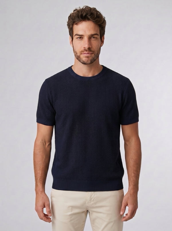 CAMISETA TRICO HONEY BELLAGIO AZUL MARINHO ZIGMA