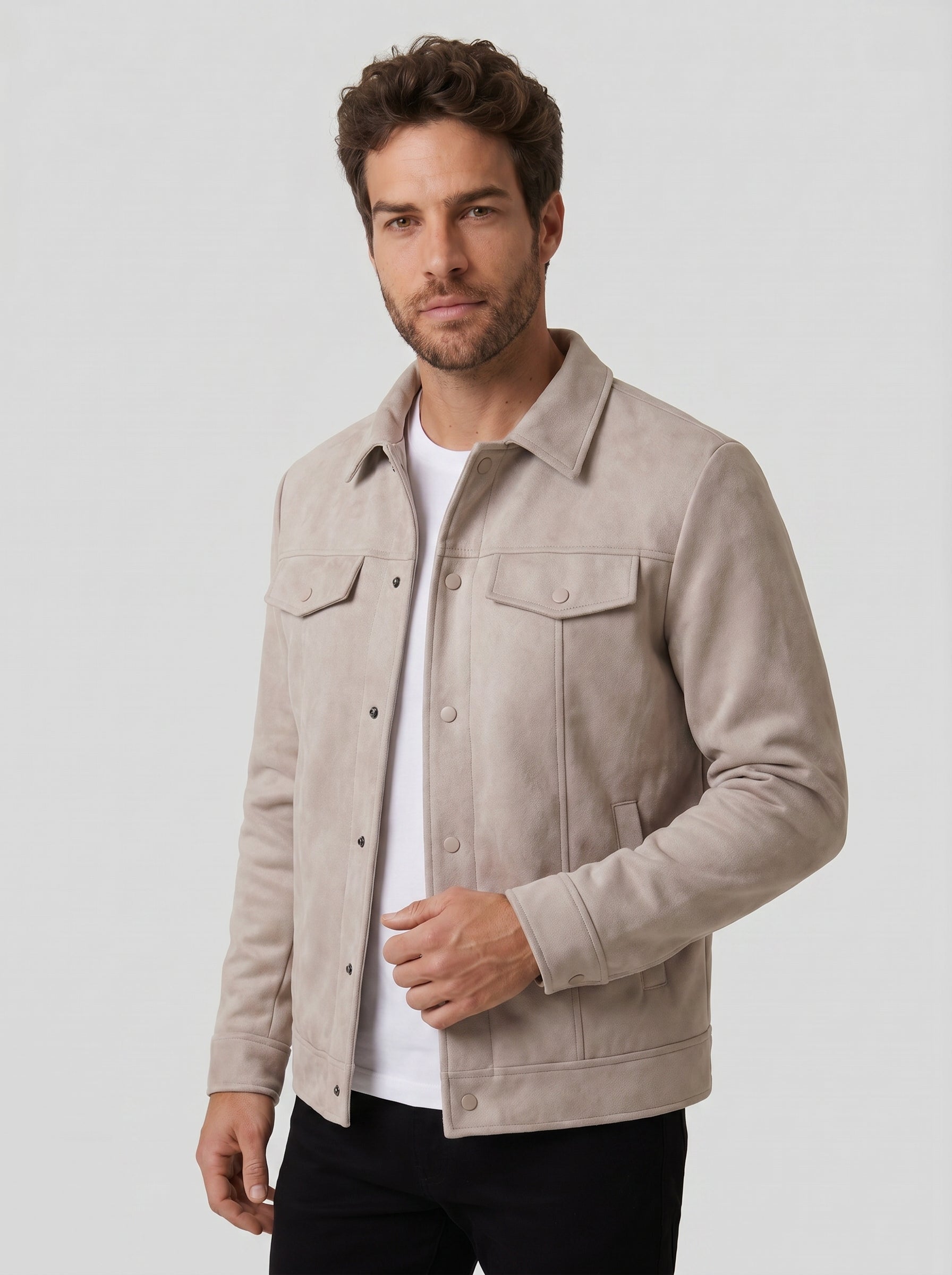 JAQUETA SUEDE SHERPA ASPEN OFF WHITE ZIGMA