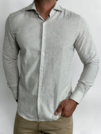 CAMISA M/L LINHO RIVIERA SABBIA ZIGMA