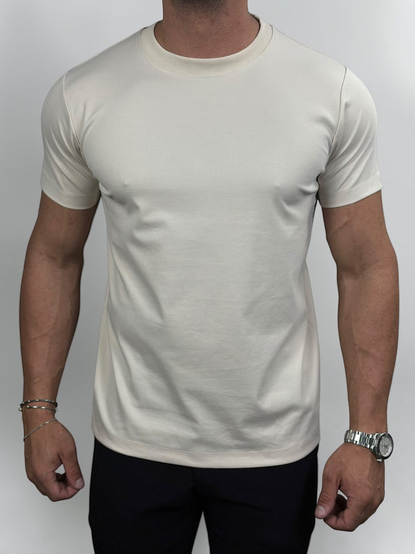 CAMISETA COMFORT STRETCH BEGE ZIGMA