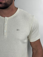 CAMISA HENLEY TRICOT HERITAGE NATURAL URBO