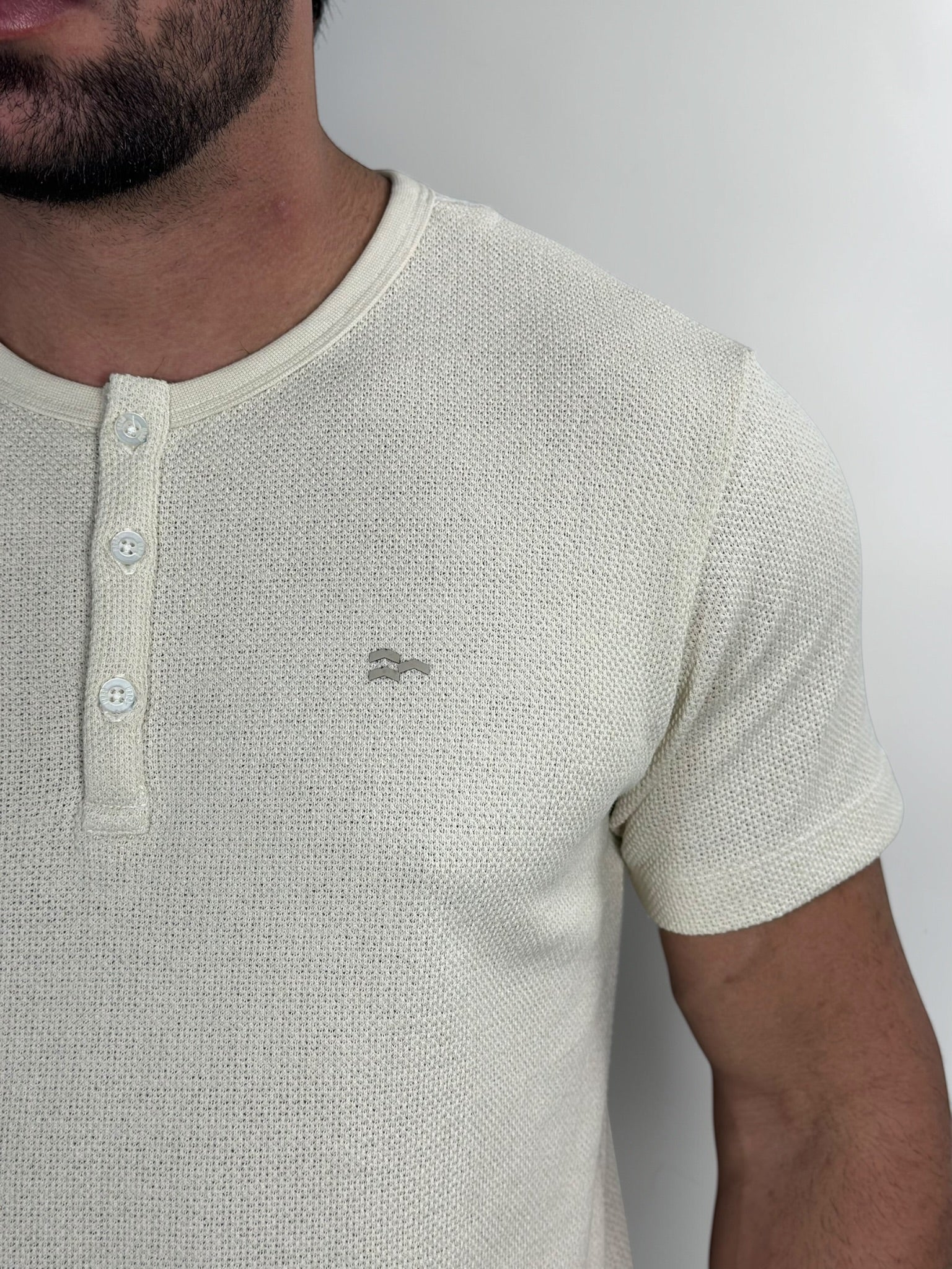 CAMISA HENLEY TRICOT HERITAGE NATURAL URBO