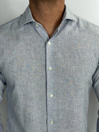 CAMISA M/L LINHO RIVIERA AZZURRA ZIGMA