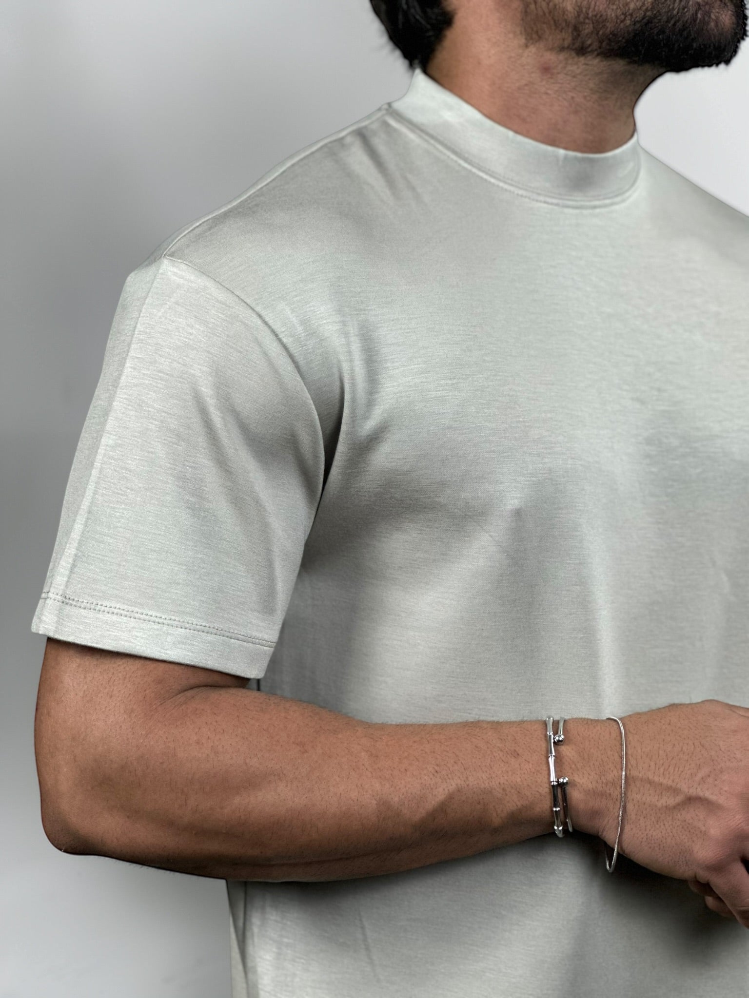 CAMISETA OVERSIZED VELLUTO SOFT CINZA ZIGMA