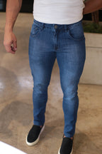CALÇA JEANS LUKE SLIM AZUL URBO