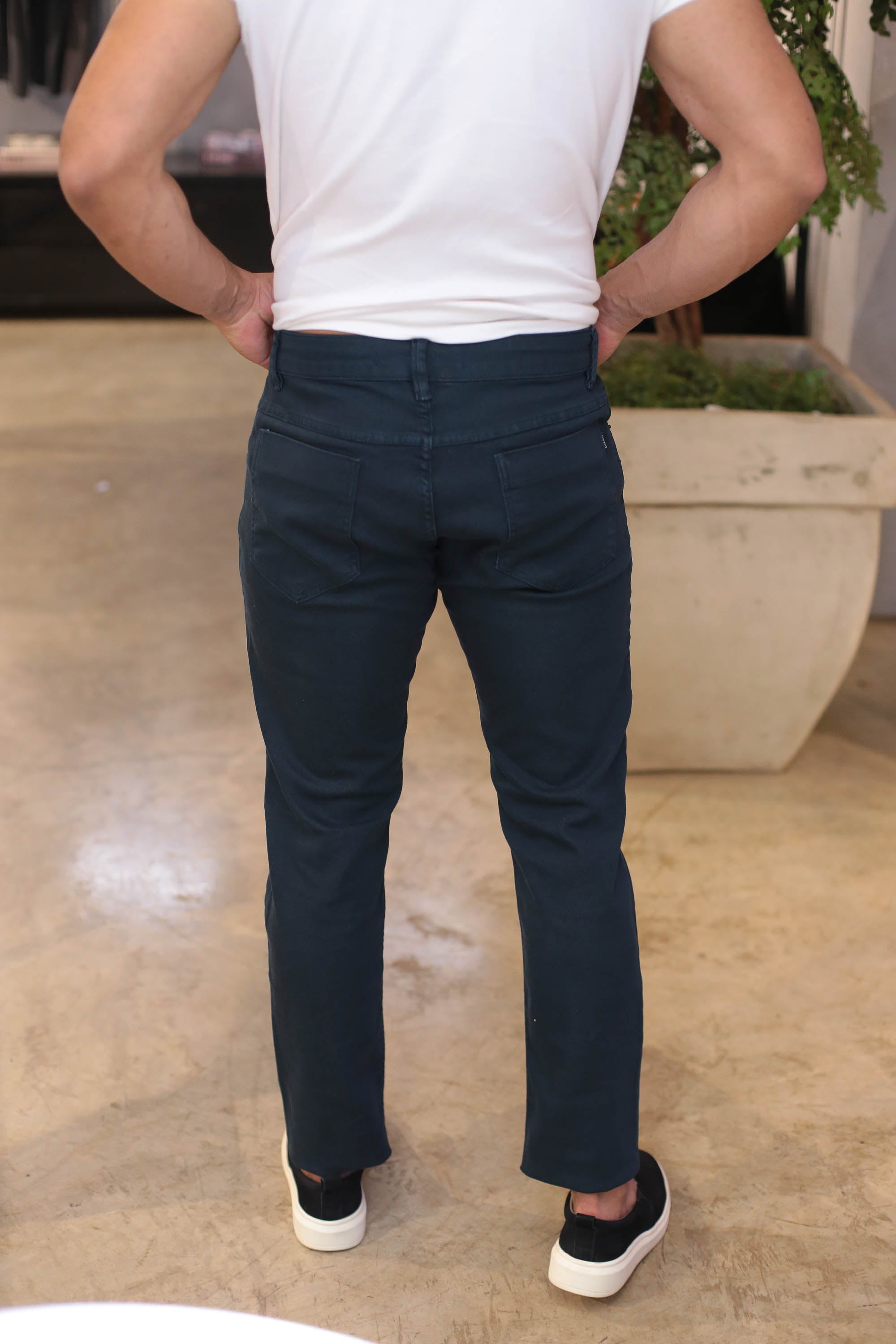 CALÇA MOLETOM CONFORT AZUL URBO
