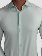 CAMISA M/L TECH SLIM FIT VERDE CLARO ZIGMA