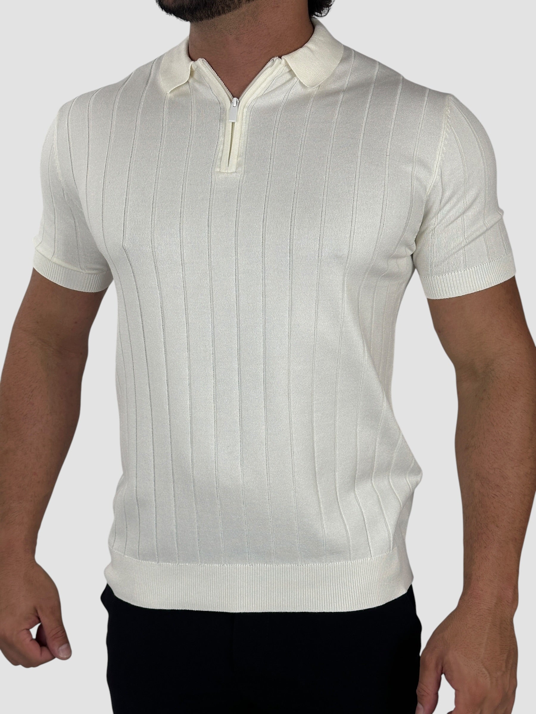 GOLA POLO ZEGNA C/ZIPER OFF WHITHE ZIGMA