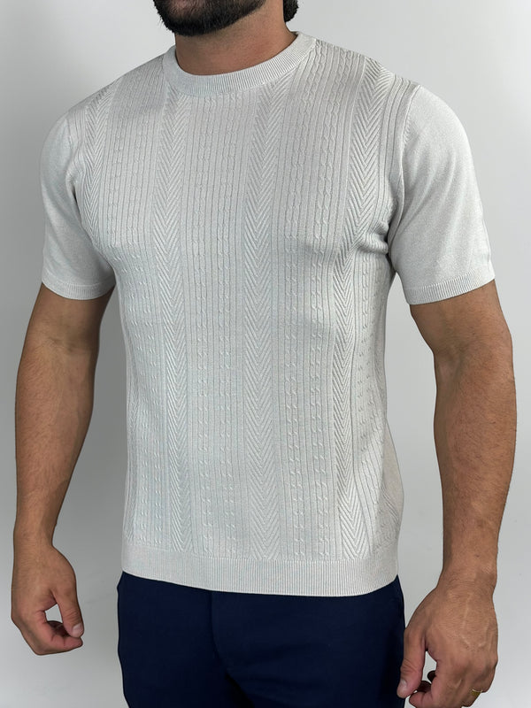 CAMISETA TRICOT MAJESTIC CINZA ZIGMA