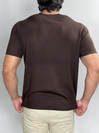 CAMISETA TRICOT SIENA SOFT MARROM ZIGMA