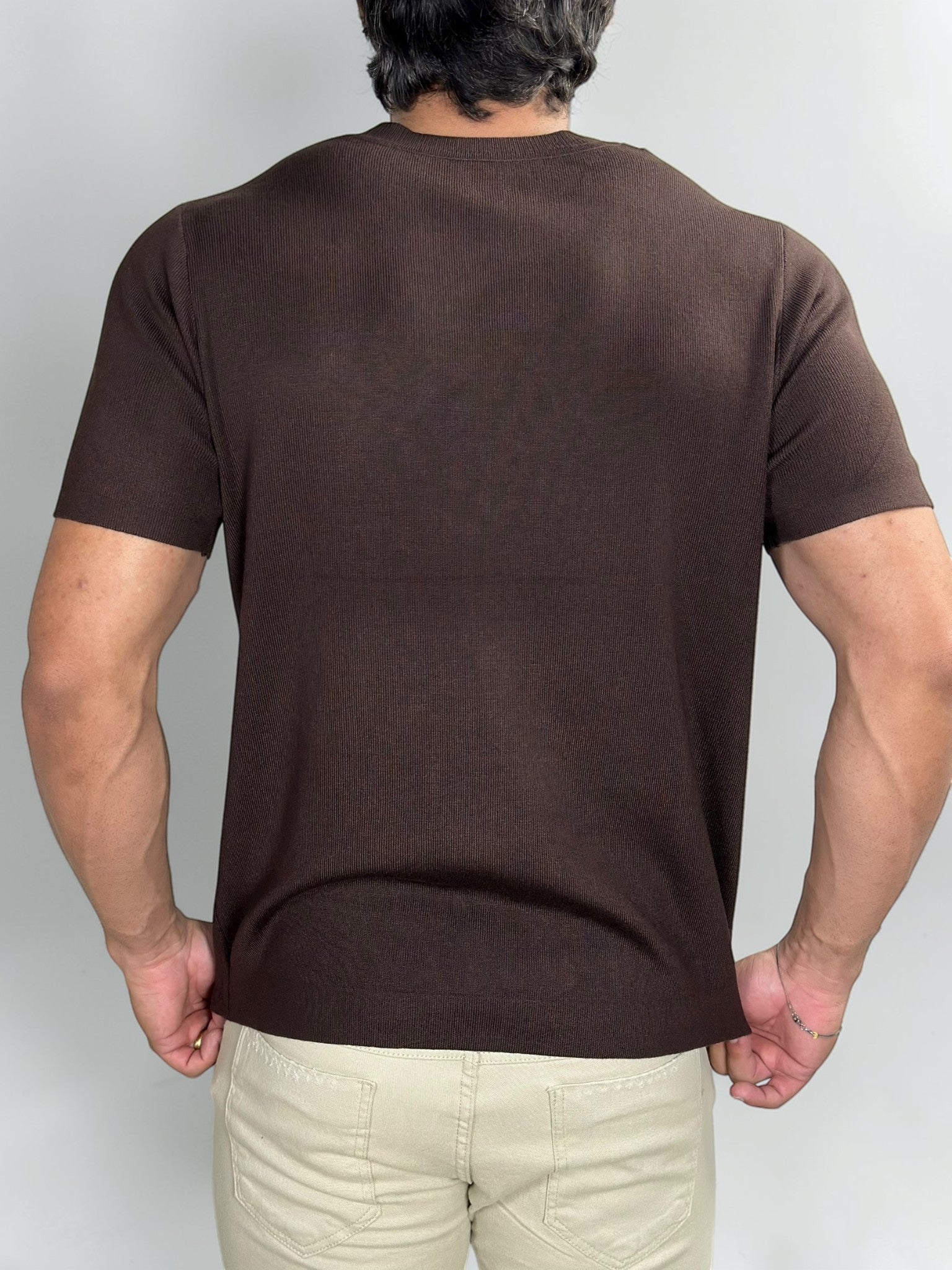 CAMISETA TRICOT SIENA SOFT MARROM ZIGMA