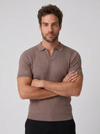 POLO V TRICOT MONACO MARROM ZIGMA