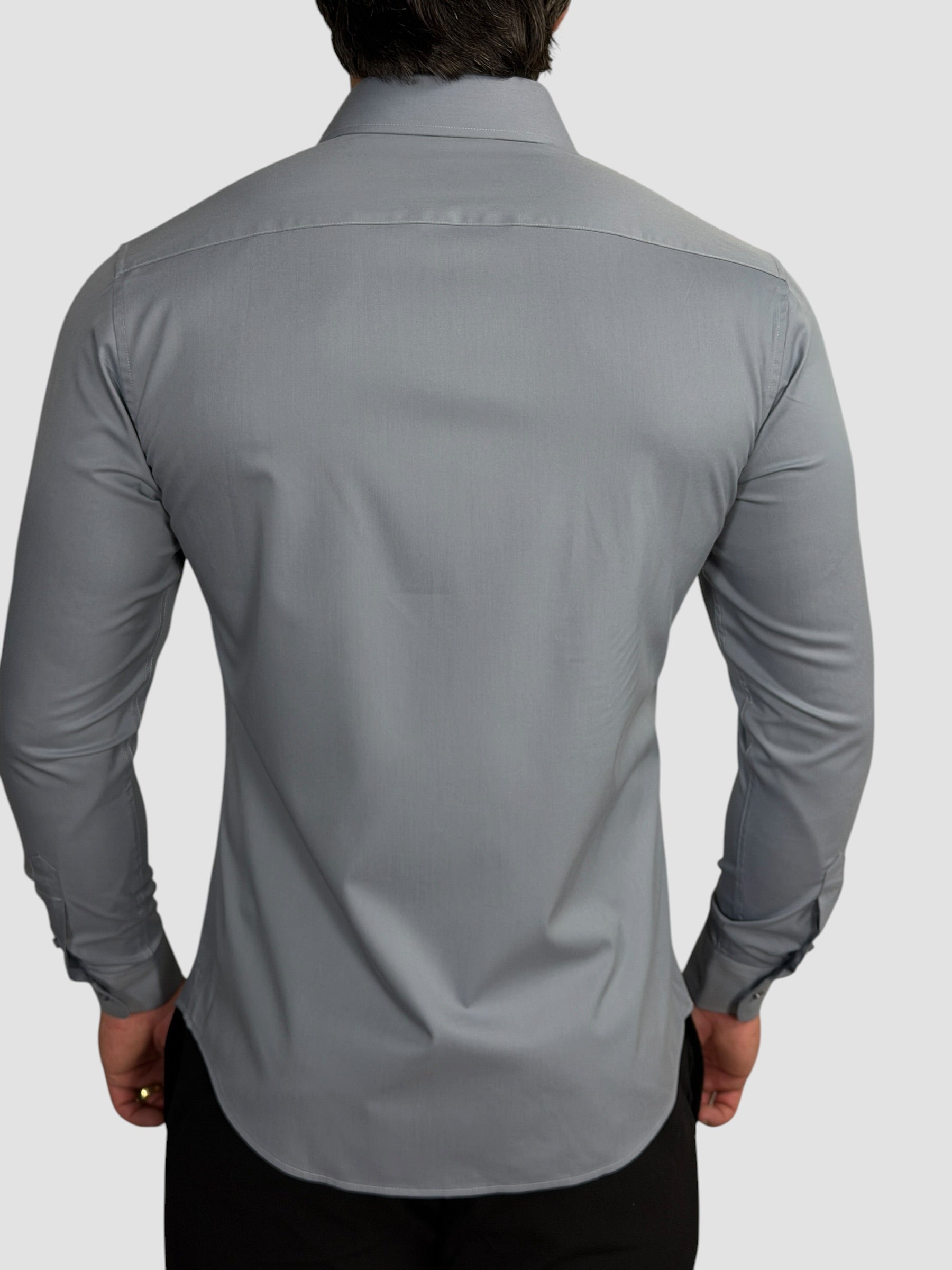 CAMISA SOCIAL M/L FIBRA DE BAMBU SLIM FIT GRAFITE ZIGMA