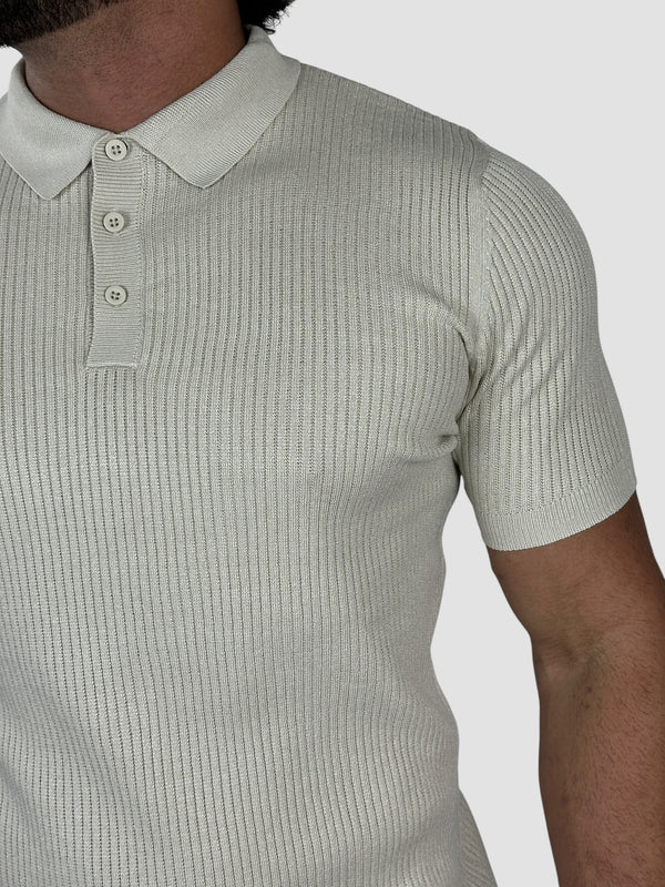 GOLA POLO MILANO CANELADA AREIA ZIGMA