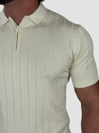 GOLA POLO ZEGNA C/ZIPER BEGE CLARO ZIGMA