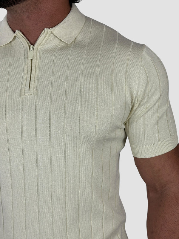 GOLA POLO ZEGNA C/ZIPER BEGE CLARO ZIGMA