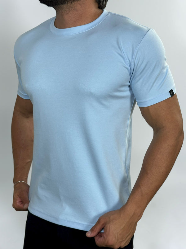 CAMISETA PIMA INTERLOCK AZUL CLARO ZIGMA