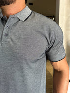 GOLA POLO AZUL MESCLA ZIGMA