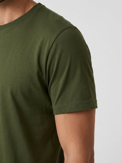 CAMISETA ESSENTIAL COTTON PREMIUM VERDE MILITAR ZIGMA