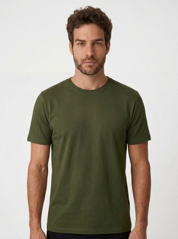 CAMISETA ESSENTIAL COTTON PREMIUM VERDE MILITAR ZIGMA