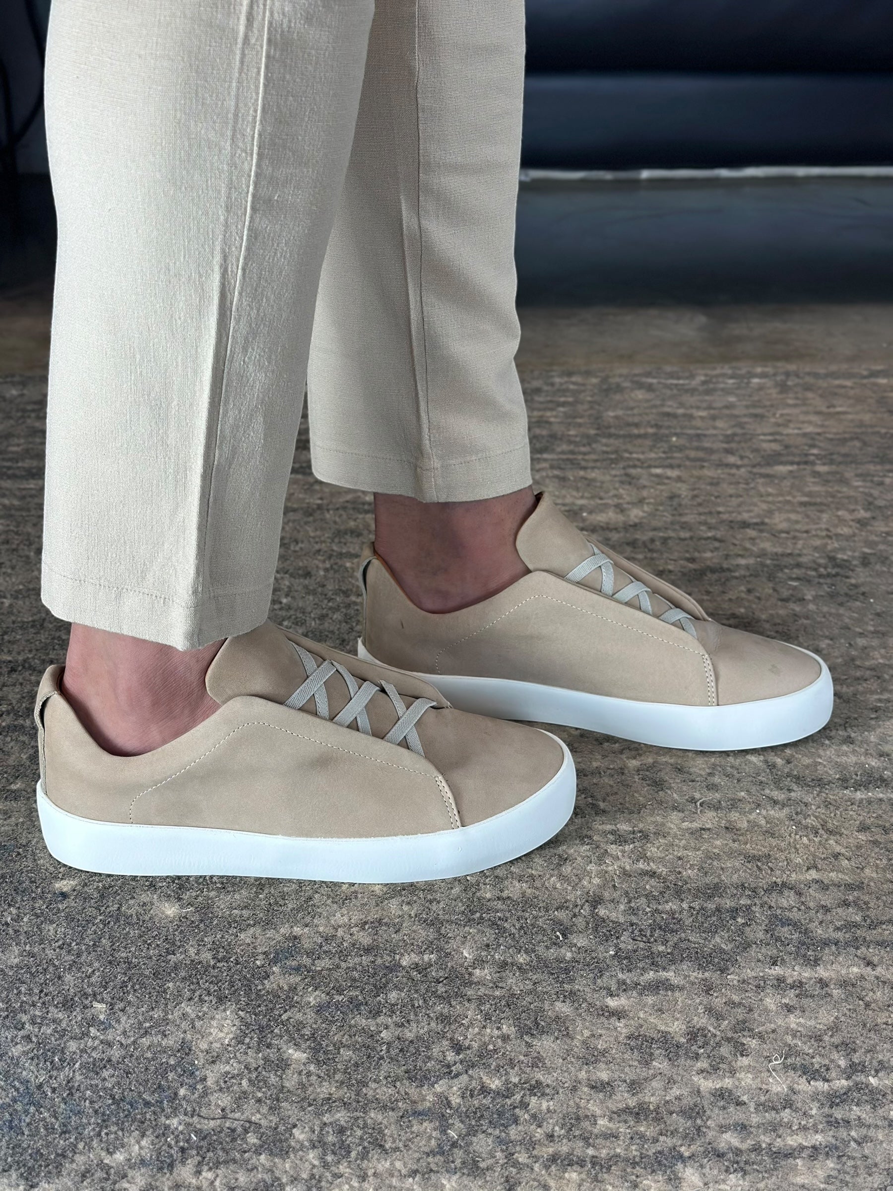 SNEAKER ZEG ELASTIC MINIMAL AREIA ZIGMA
