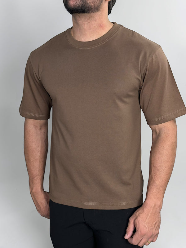 CAMISETA OVER CONFORT MARROM ZIGMA