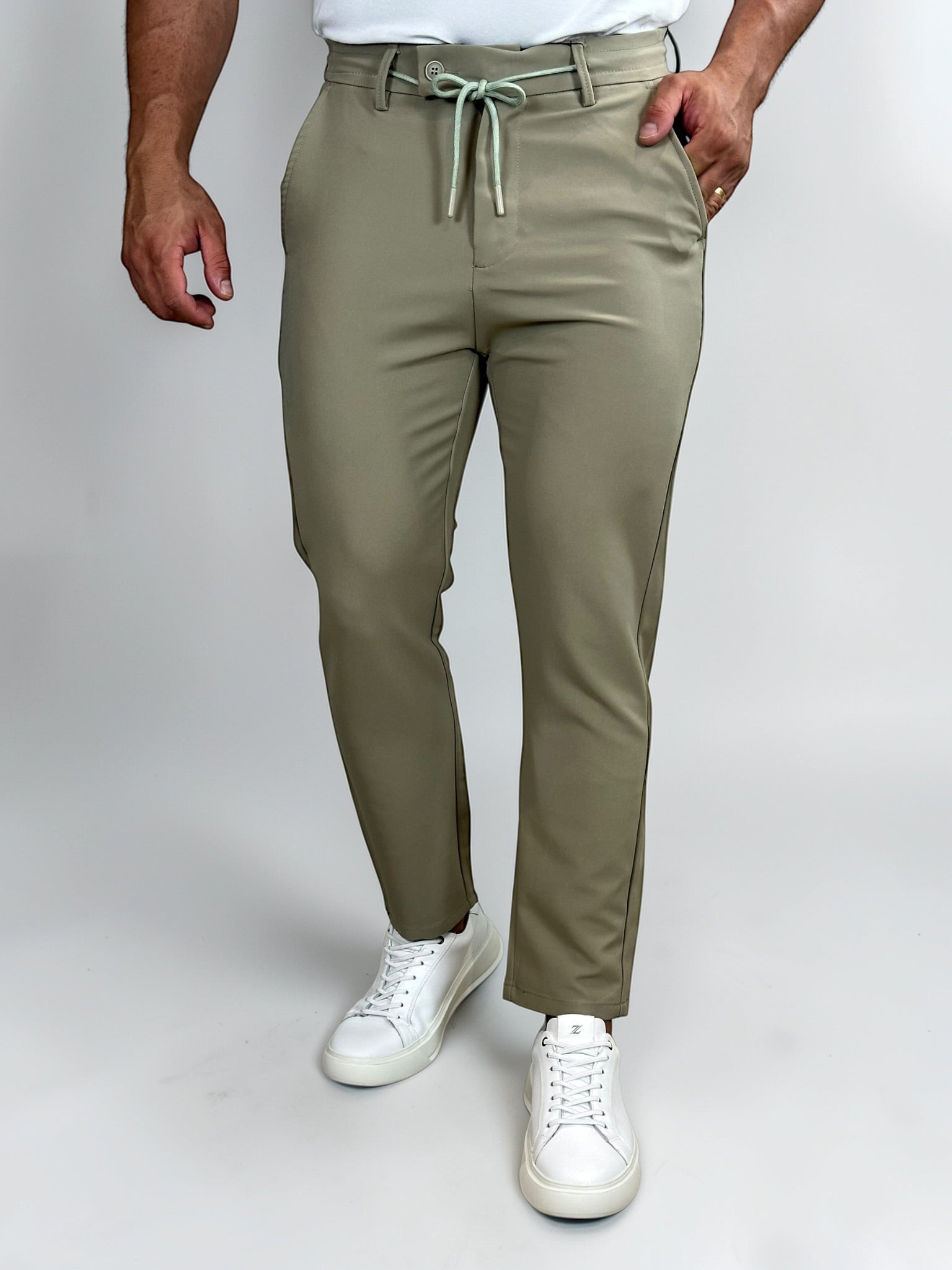 CALÇA TORINO COMFORT KHAKI ZIGMA