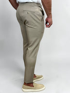 CALÇA ALF VIENA AJUSTE LATERAL KHAKI ZIGMA