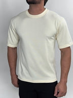 CAMISETA OVER CONFORT CREME ZIGMA