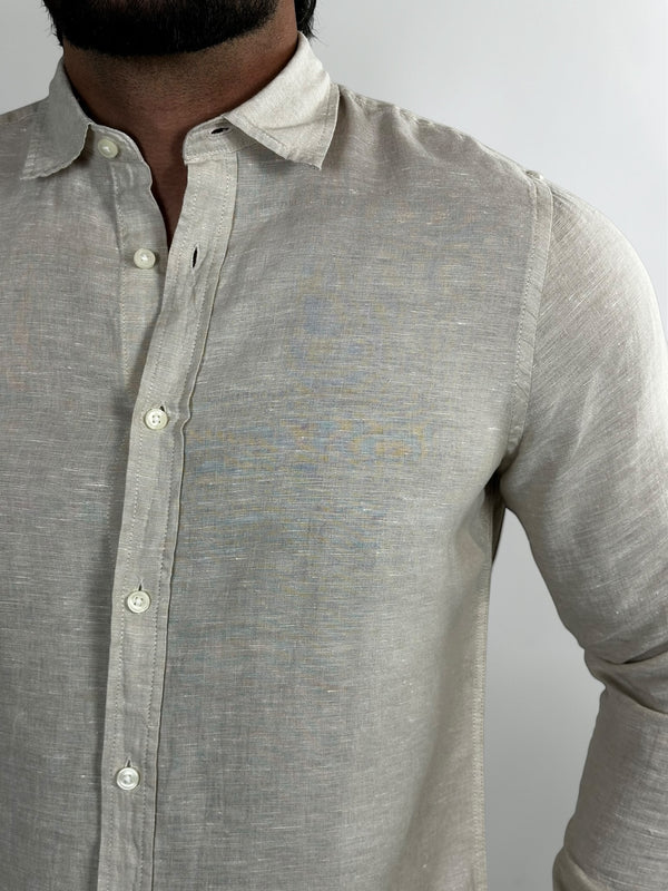 CAMISA M/L LINHO PREMIUM NATURAL ZIGMA