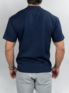 CAMISETA OVERSIZED VELLUTO SOFT AZUL MARINHO ZIGMA