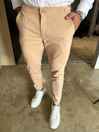 CALÇA ALF SKINNY AJUSTE LATERAL BEGE ZIKANI