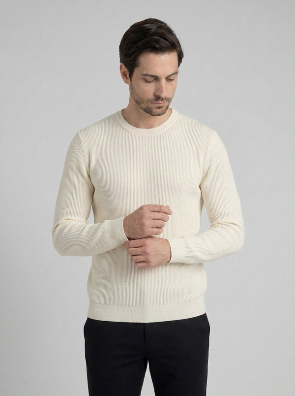 SUETER TRICO TEXTURE OFF WHITE ZIGMA