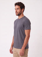 CAMISETA GIZA DUPLO ALGODAO EGIPCIO CHUMBO ZIGMA